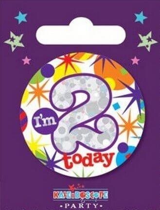2 Today Multicolored Badge