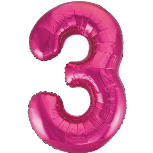 Pink Number Balloon 3