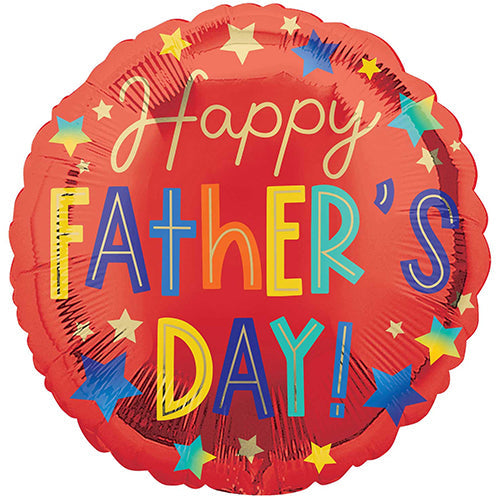 18 INCH FATHER'S DAY STARS FOIL BALLOON