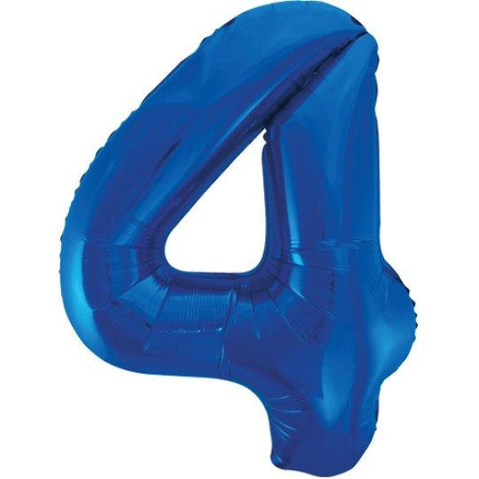 Blue Number Balloon 4
