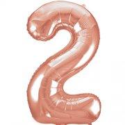 Rose Gold Number Balloon 2