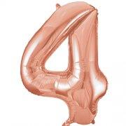 Rose Gold Number Balloon 4
