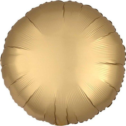 Gold Satin Circle Foil Balloon - 18"