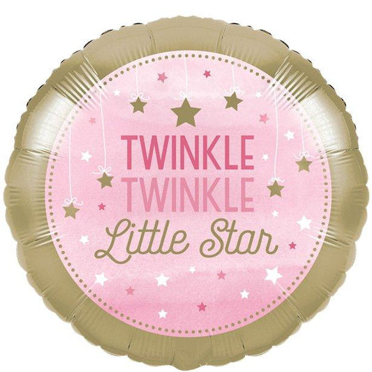 Twinkle Little Star Girl Balloon - 18" Foil -