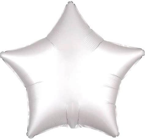 White Star Foil Balloon - 18"